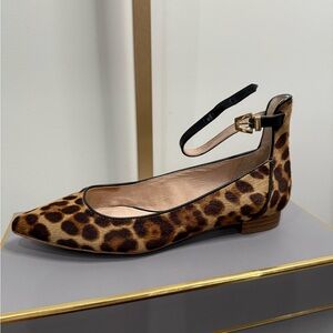 Leopard print ankle strap with short heel. BNIB. Bought at Nordstrom size 7